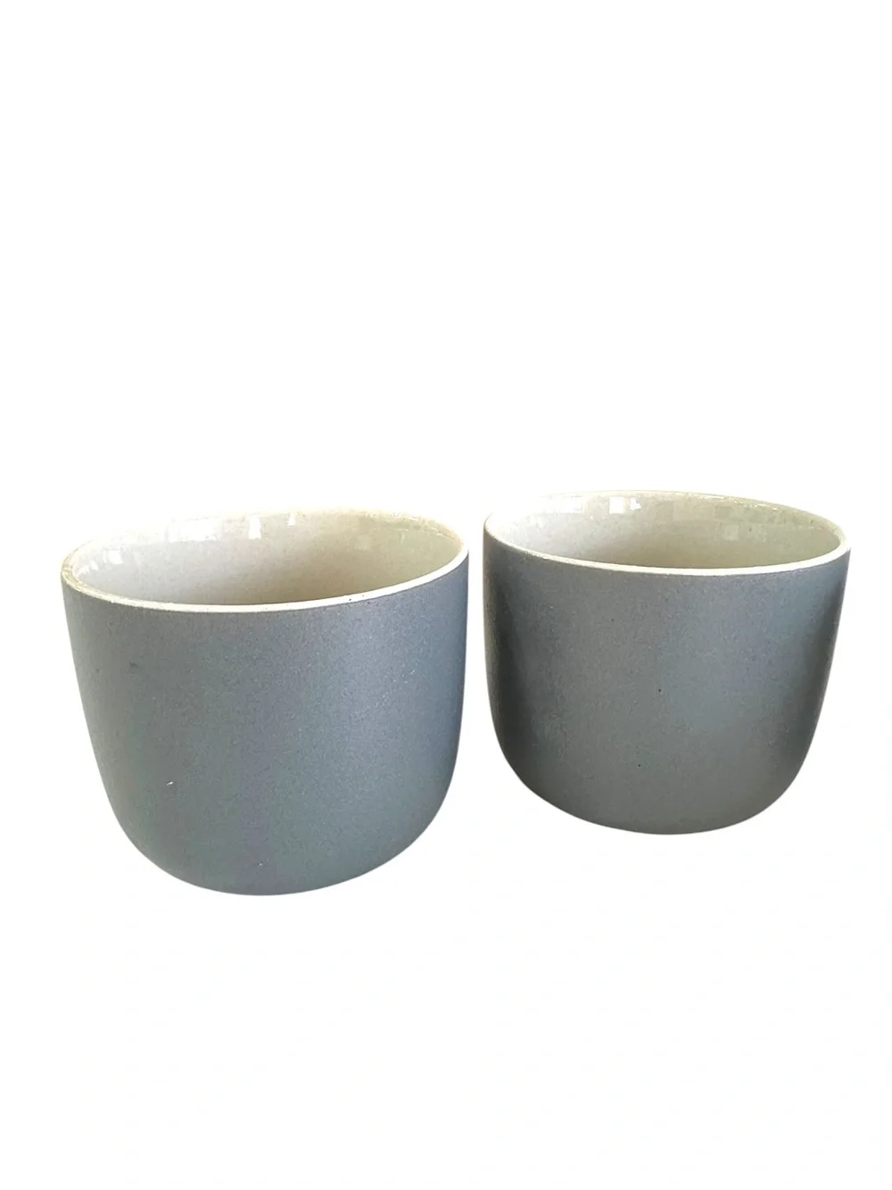 WEST ELM Aaron Probyn Kaloh Stoneware Mugs Set of 4 Anchor Gray Modern